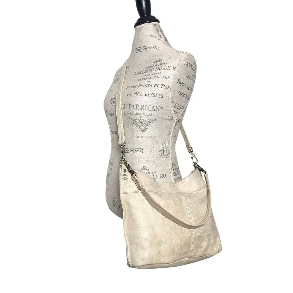Hobo | Women | Pier Convertible Pearled Silver Leather Crossbody Shoulder Bag